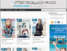 Tablet Screenshot of fashion-mags.com